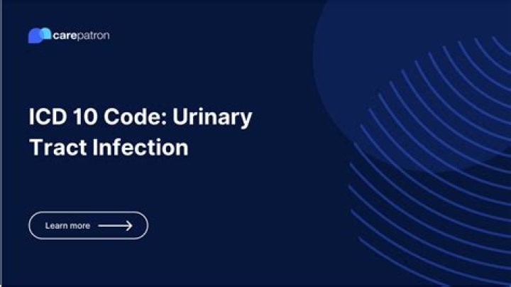 icd 10 code urinary tract infection