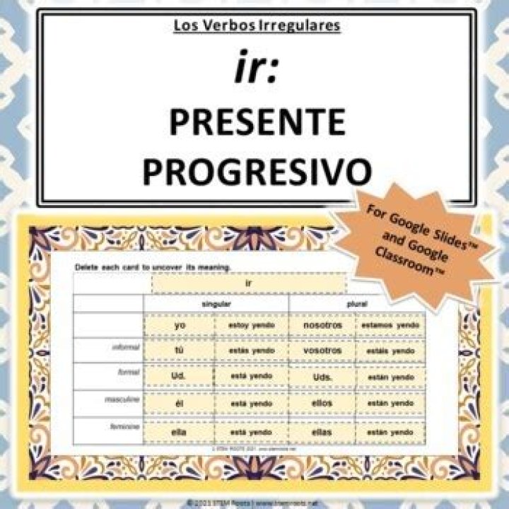 ir present progressive