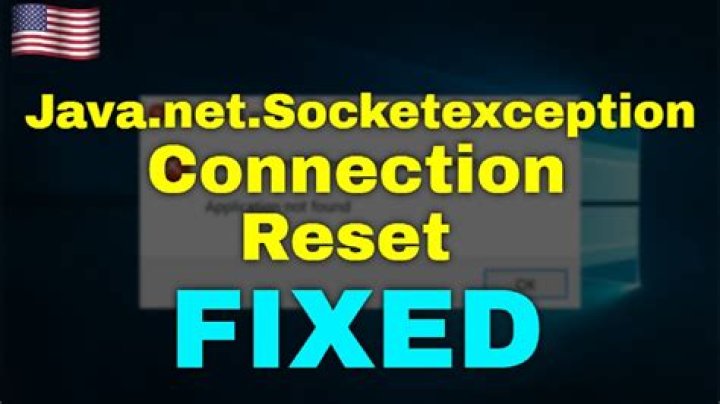 java.net.socketexception connection reset