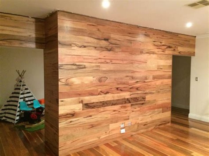 laminate flooring on walls