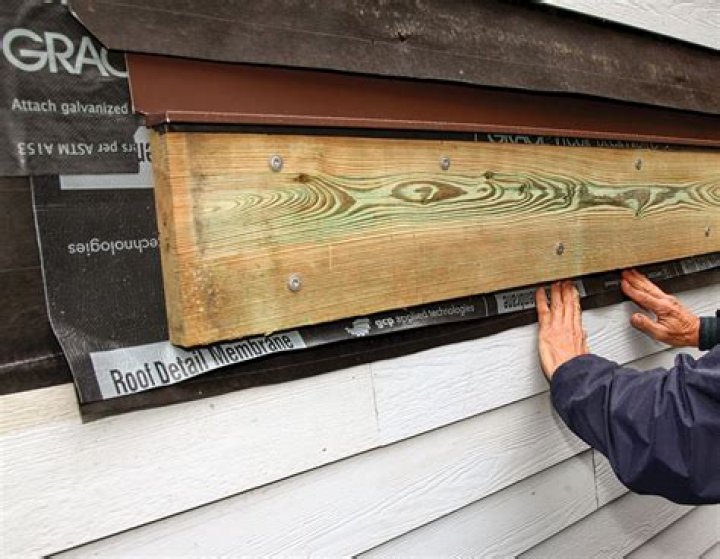 ledger board flashing