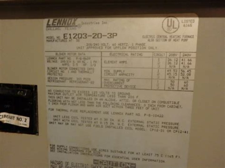 lennox furnace age