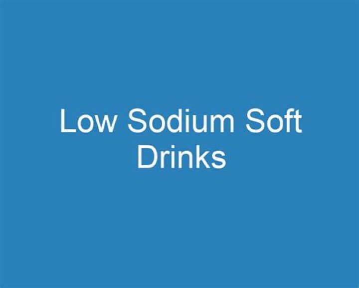 low sodium drinks