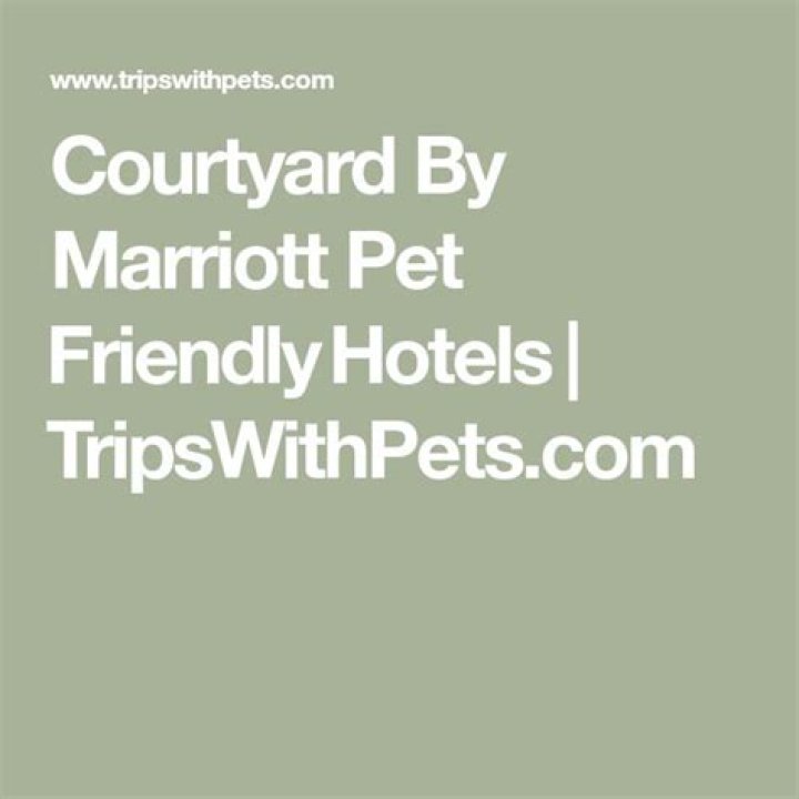 marriott pet friendly