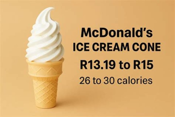 mcdonalds cone calories