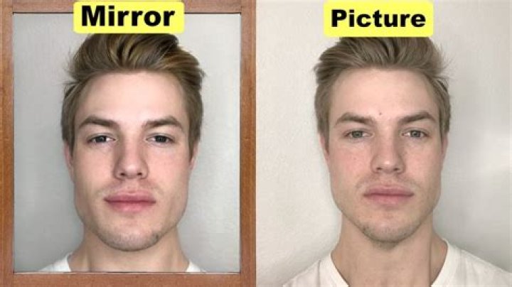 mirror vs real face