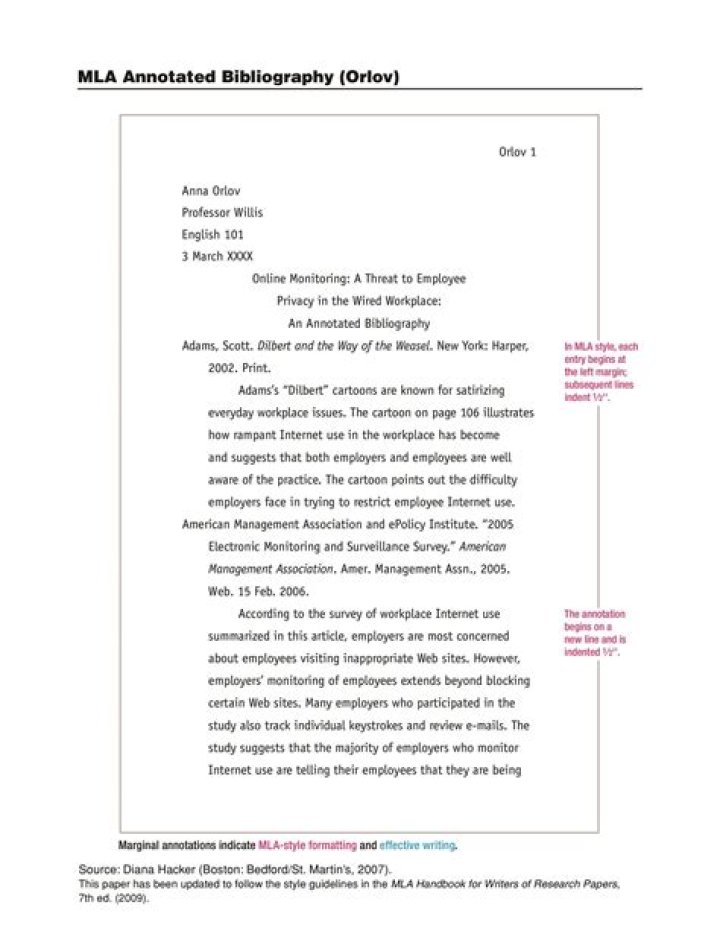 mla letter format