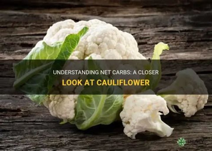 net carbs in cauliflower