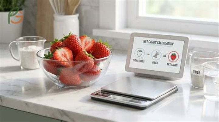 net carbs in strawberries