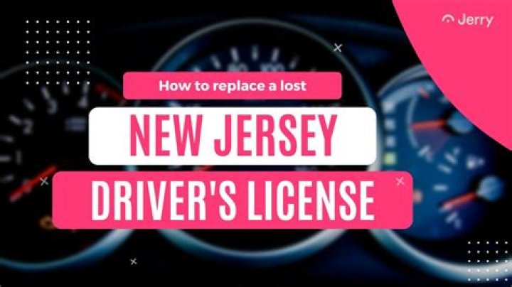 nj license replacement