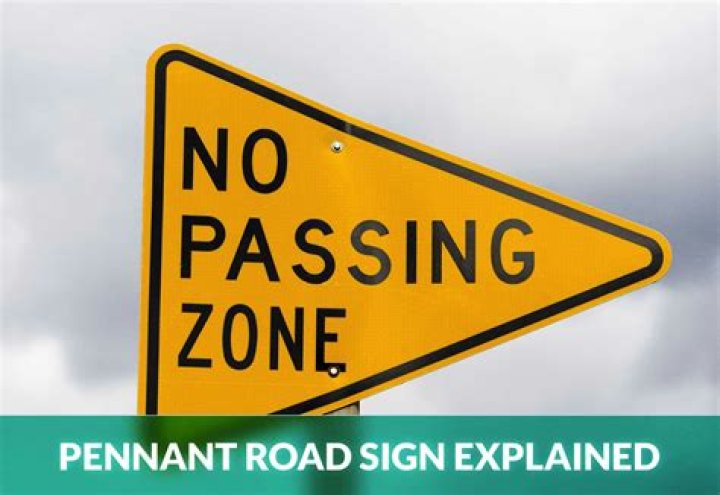 pennant shaped road signs