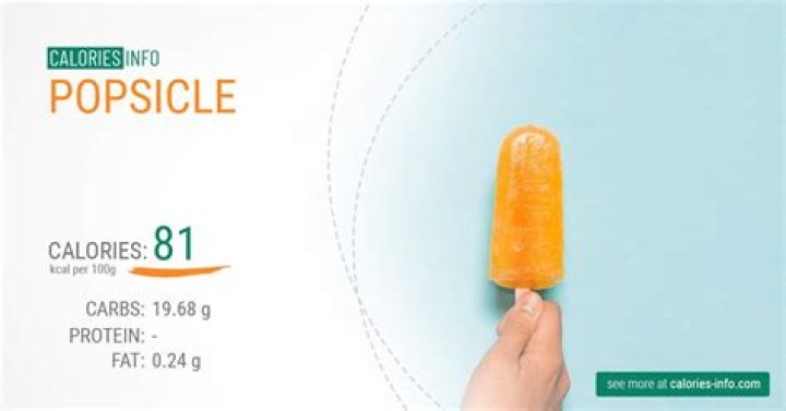 popsicle calories