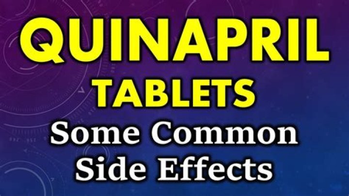 quinapril side effects