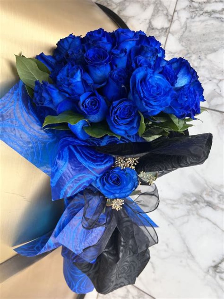 real blue roses
