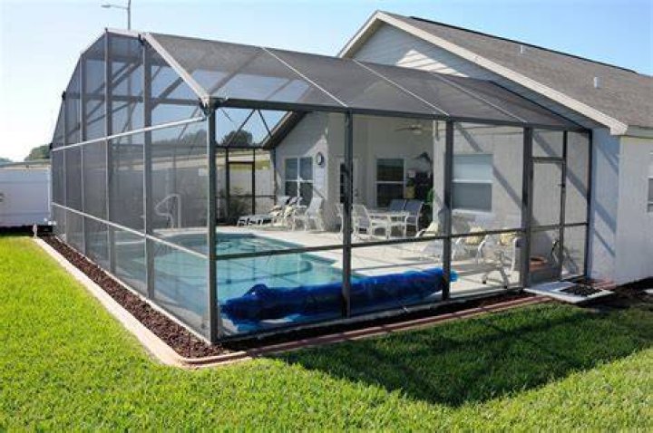 screened in pool