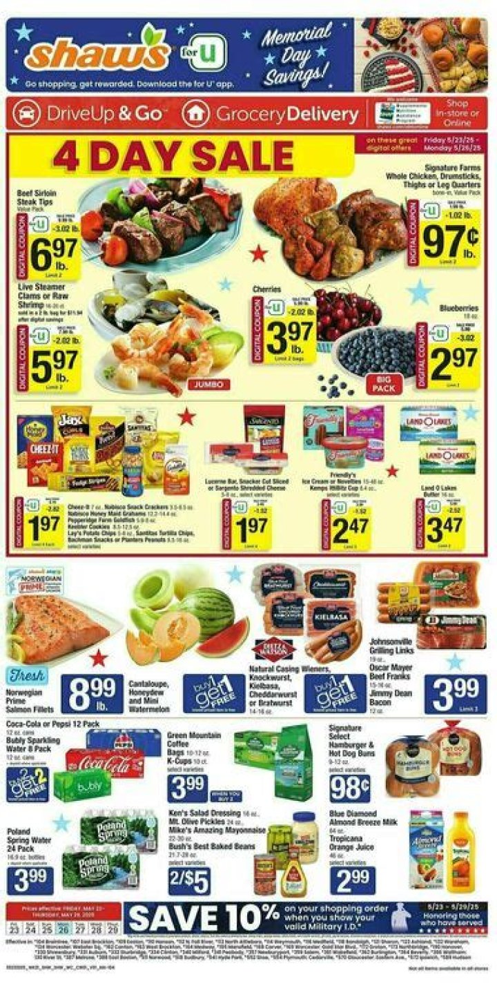 shaws.com/justforu