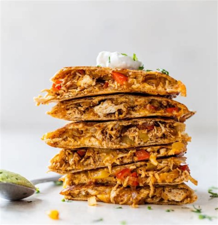 shredded chicken quesadilla melt