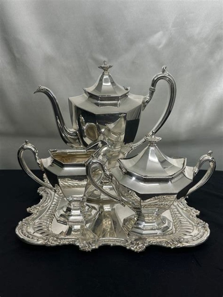 silver plated english tea set