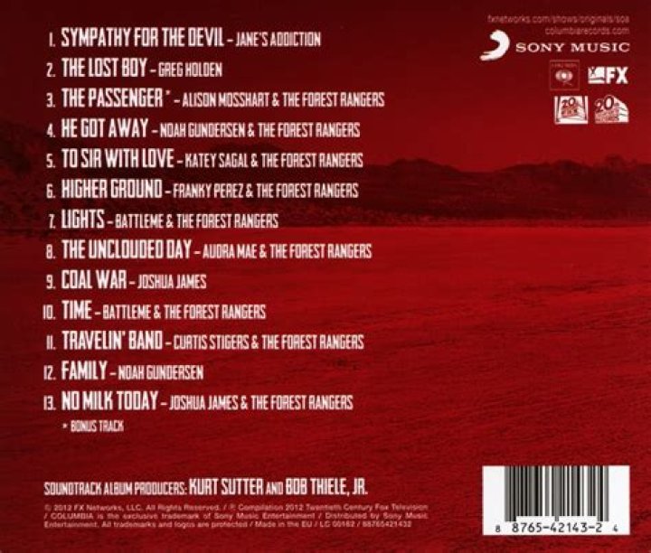sons of anarchy songs