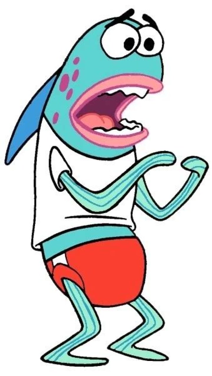 spongebob blue fish