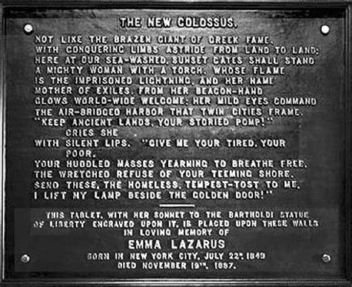 statue of liberty inscription
