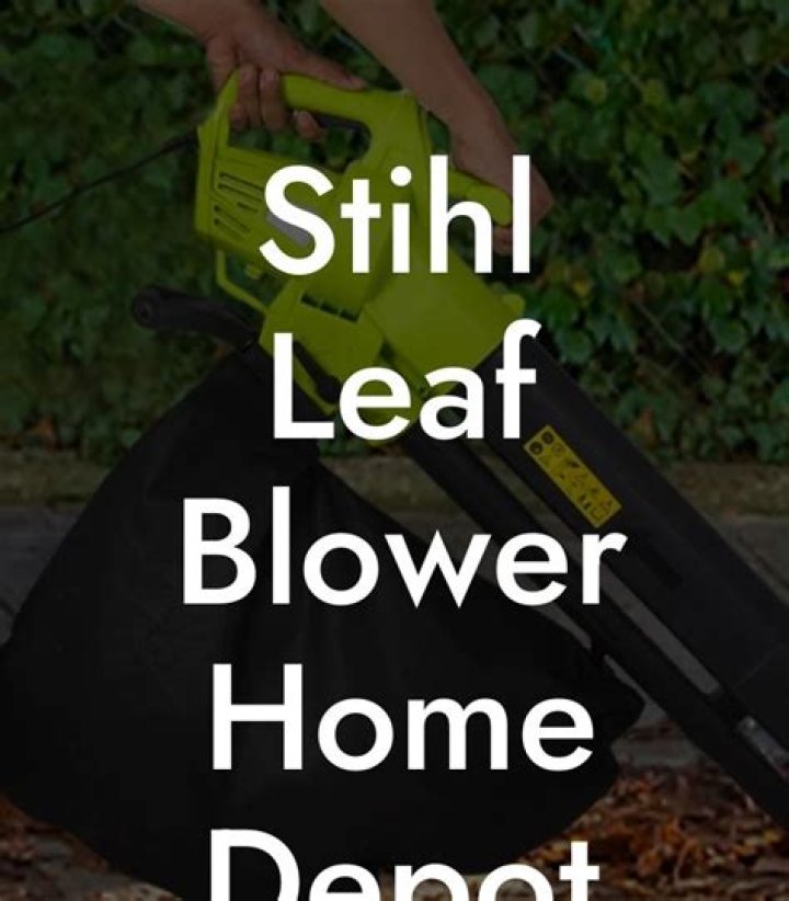 stihl leaf blower home depot