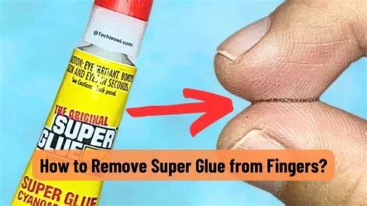 superglue on fingers