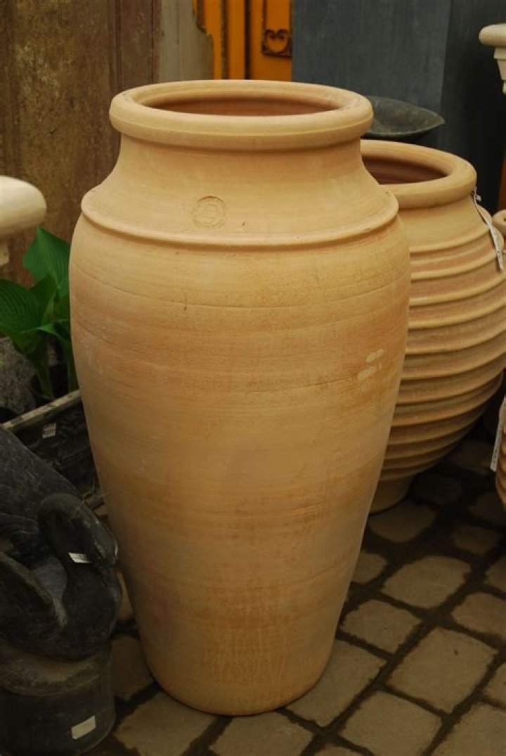 tall terracotta pots