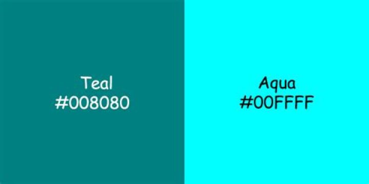teal vs aqua