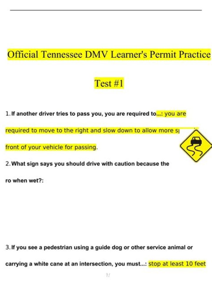 tennessee learner’s permit