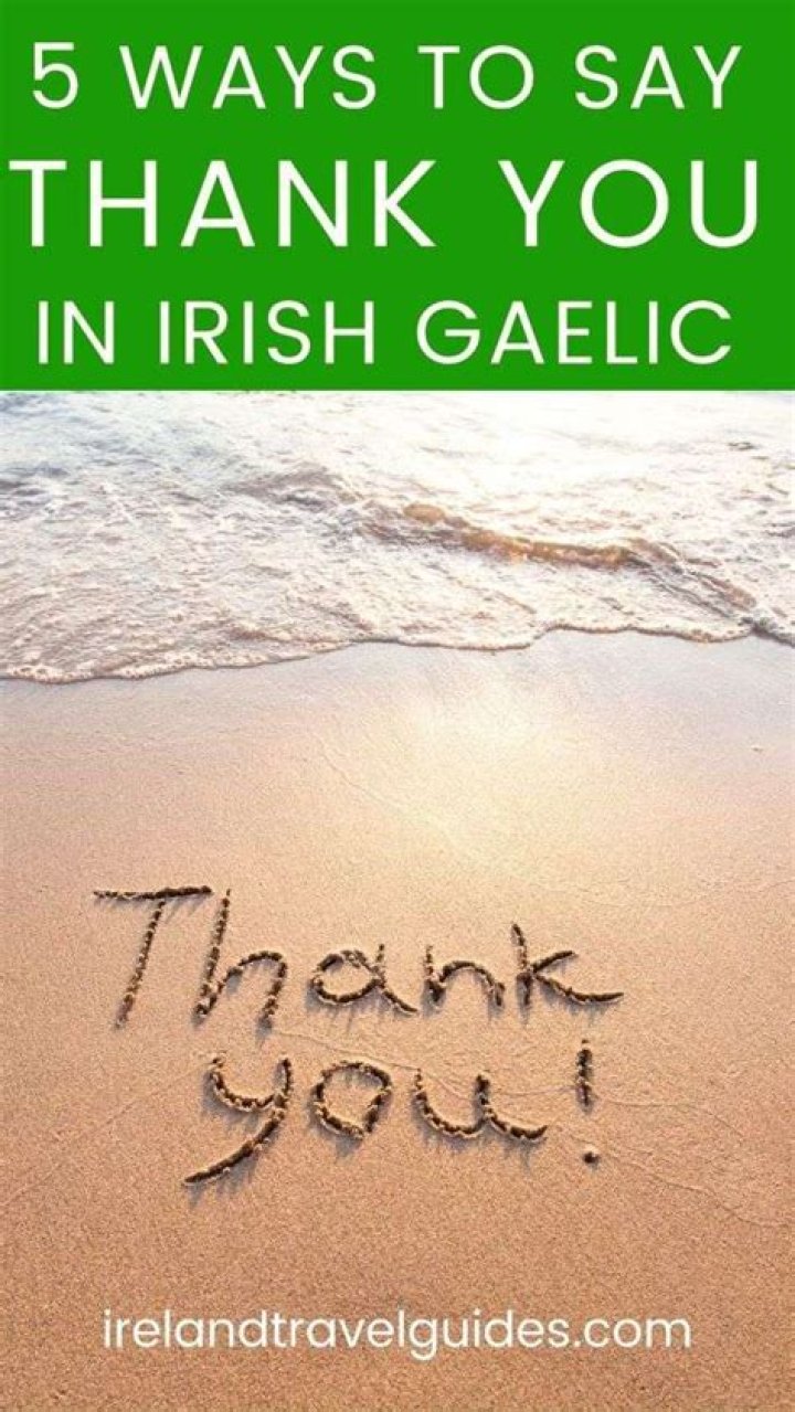 thank you in gaelic