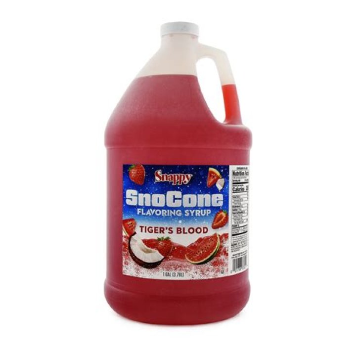 tigers blood snow cone