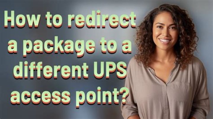 ups redirect package