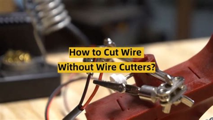 What can I use instead of a wire cutter? check this out | how to cut wire without wire cutters
