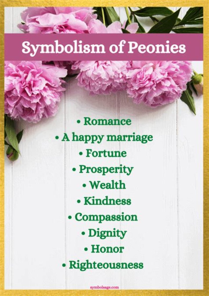 what do peonies symbolize