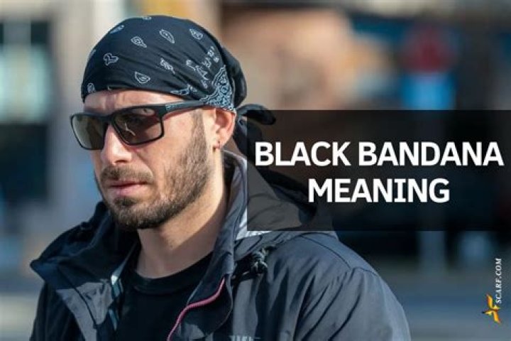 what does a black bandana mean
