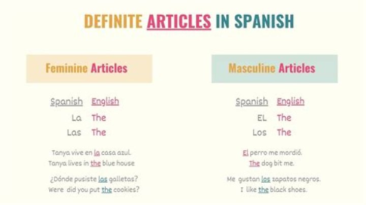 what is a definite article in spanish