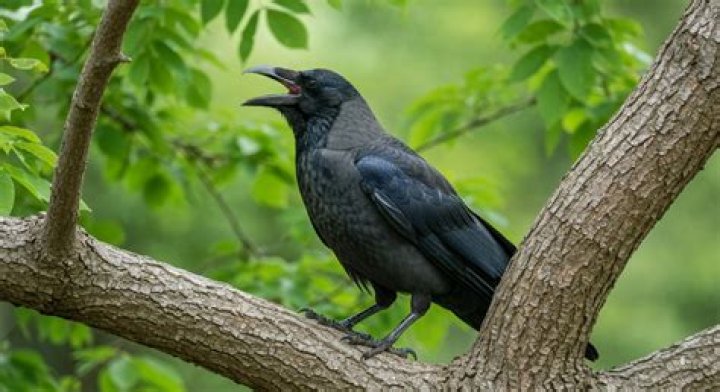 what sound does a crow make