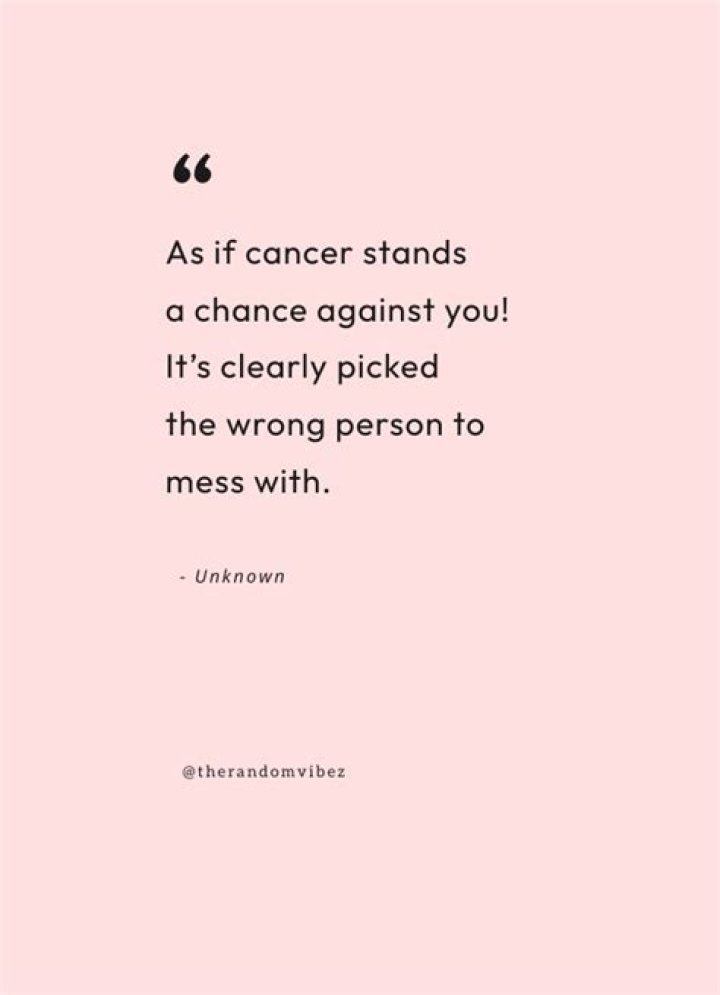 what to write to someone who has cancer