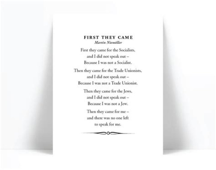 when they came for me quote