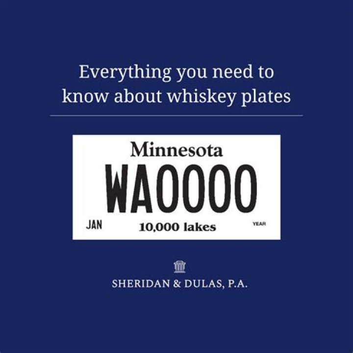 whiskey plates mn