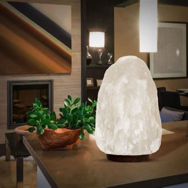 white salt lamp