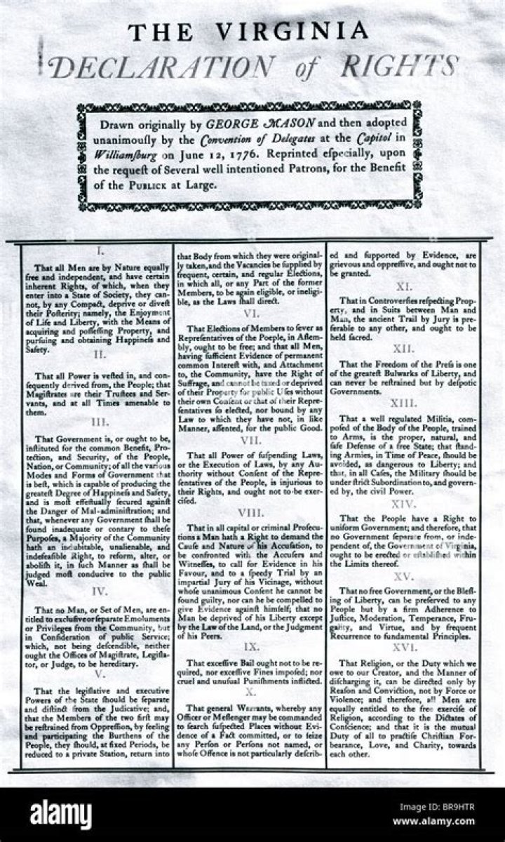 who wrote the virginia declaration of rights