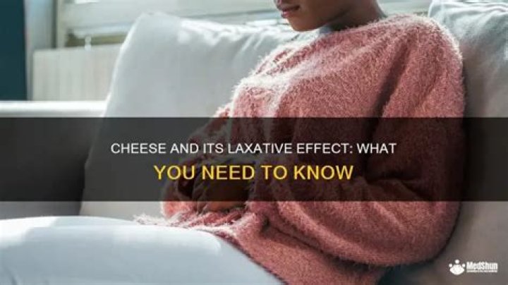 why does cheese cause constipation