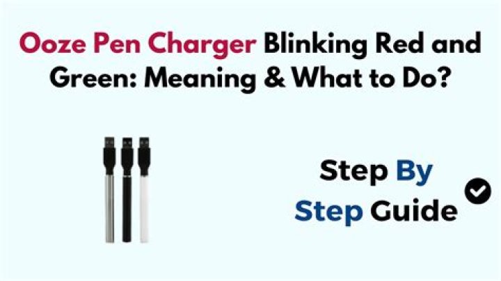 Why is my ooze charger blinking green and red? check this out | ooze pen charger blinking red and green