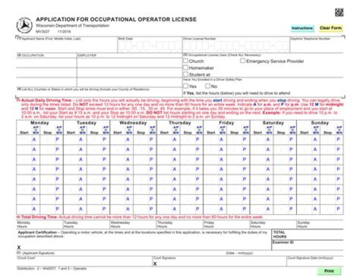 wisconsin occupational license