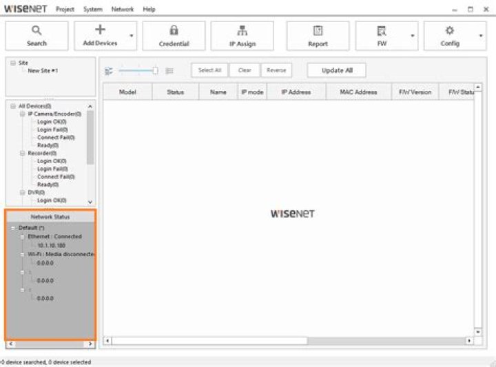wisenet device manager