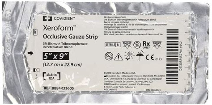 xeroform occlusive gauze strip